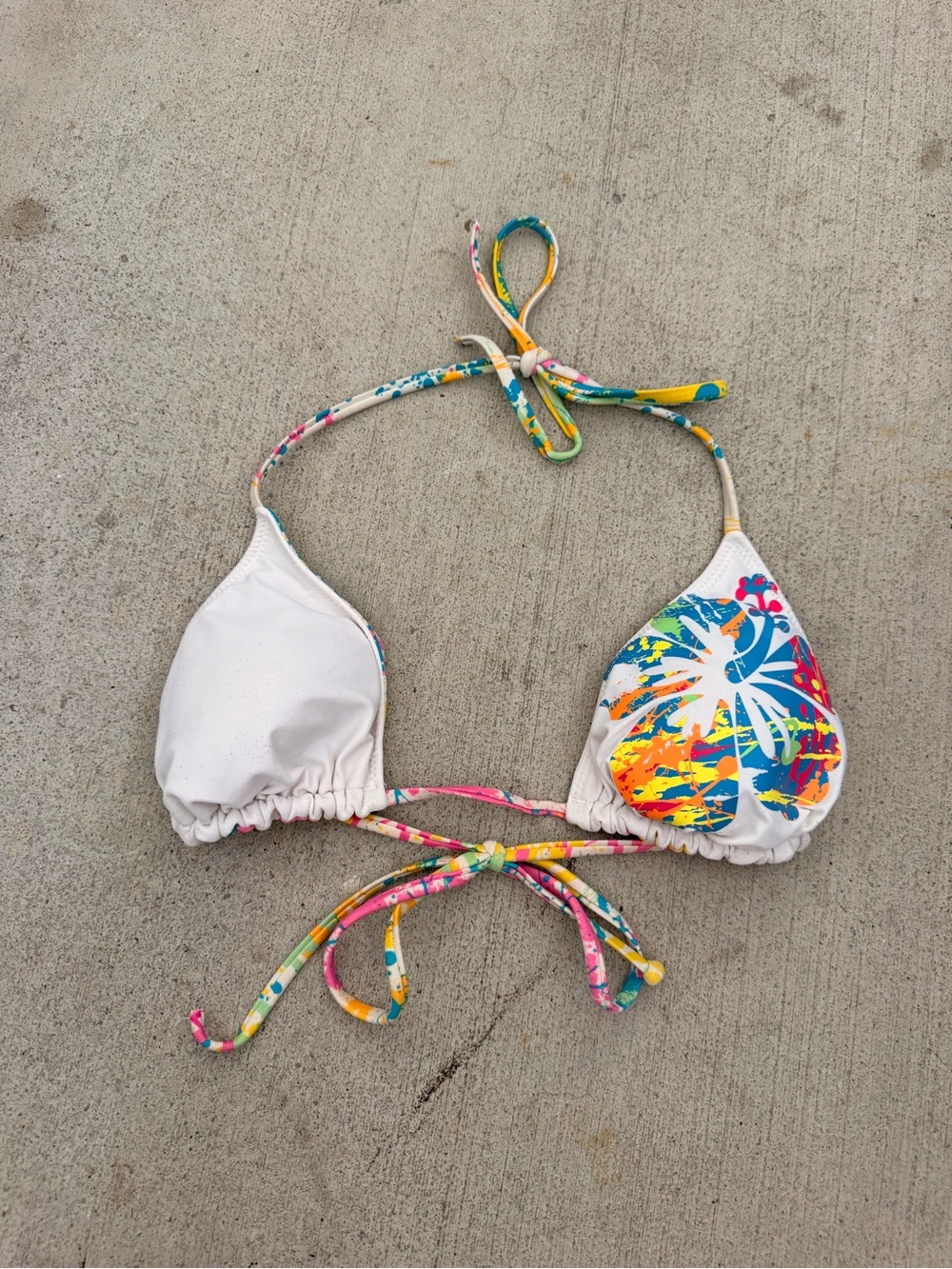 Y2K Style Reversible Bikini Top